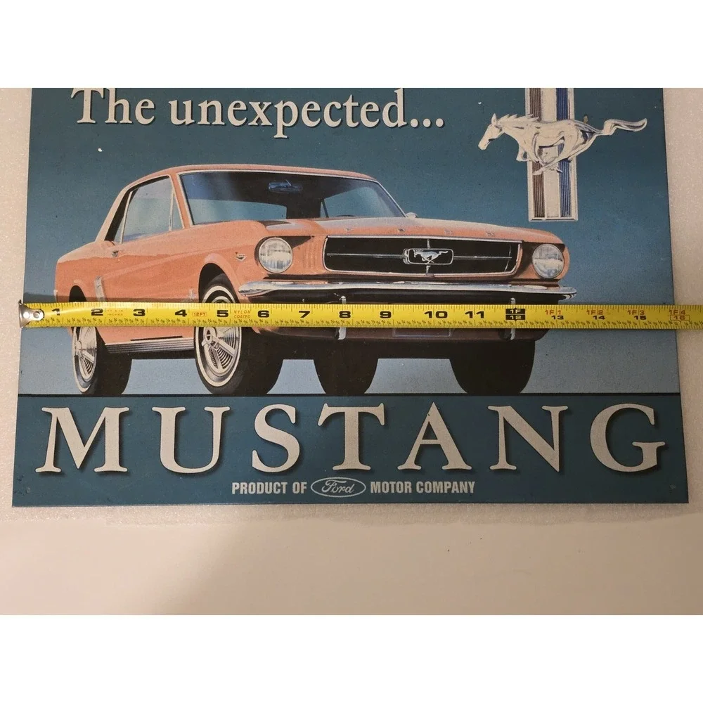 Ford Mustang Tin Sign 16‎ X 11 Wall Hanging Car Decor